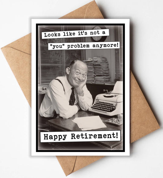 Funny Retirement Card, Retirement Gifts | Handmade in USA: No