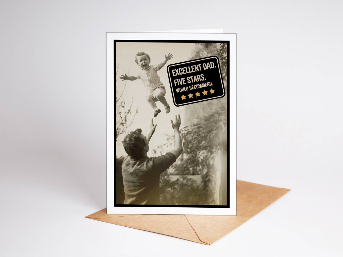 Funny Fathers Day Cards Five Star Dad