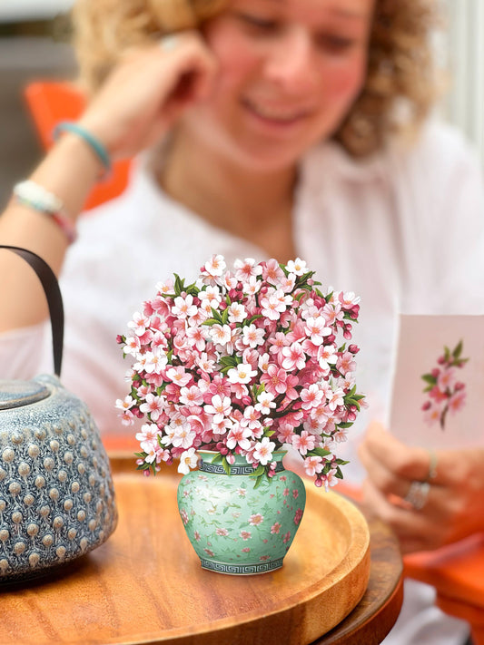 Mini Japanese Cherry Blossom (10 Mini Pop-up Greeting Cards)