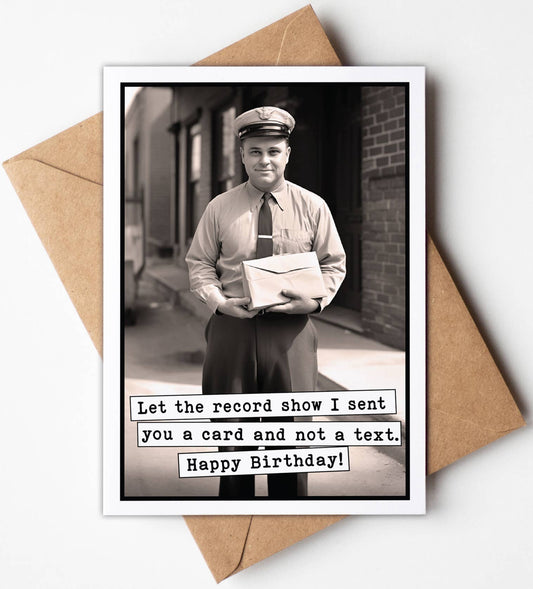 Funny Birthday Greeting Cards with FREE Card Display Stand: No