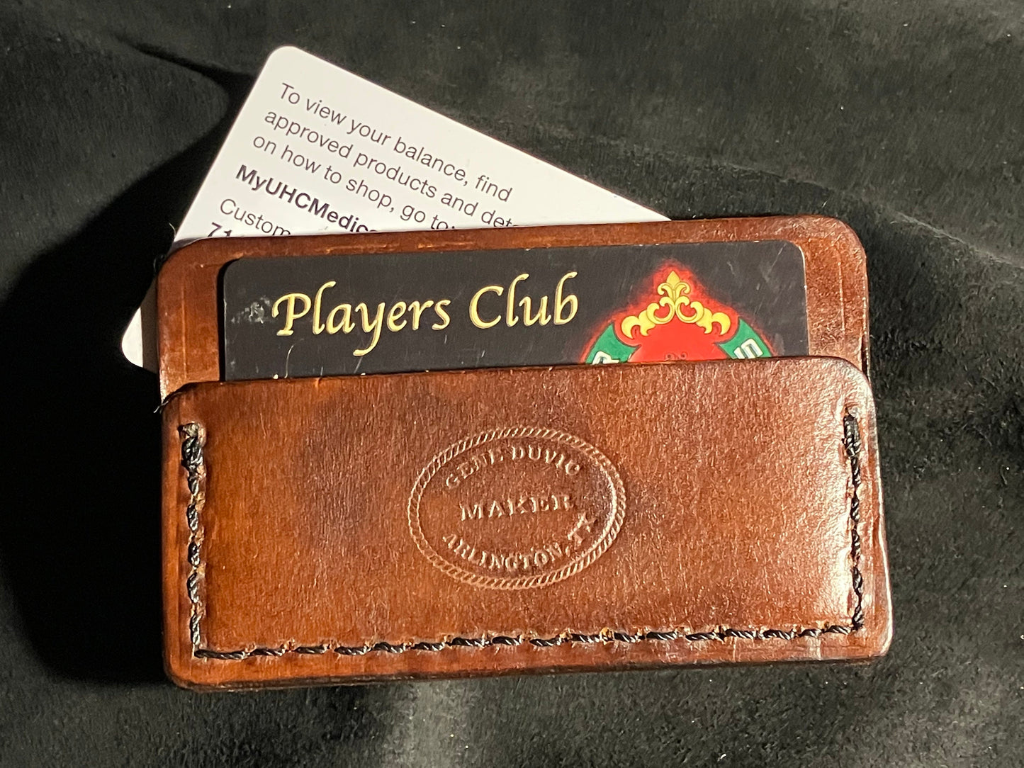 Slim Wallet 3 compartments Texas Brown