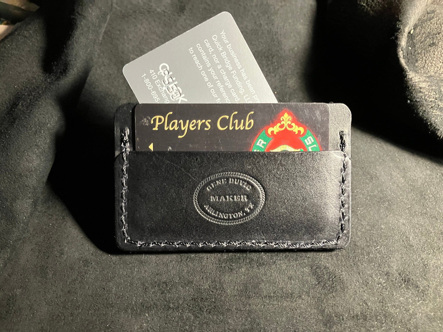 Slim Wallet 3 compartments Texas Black