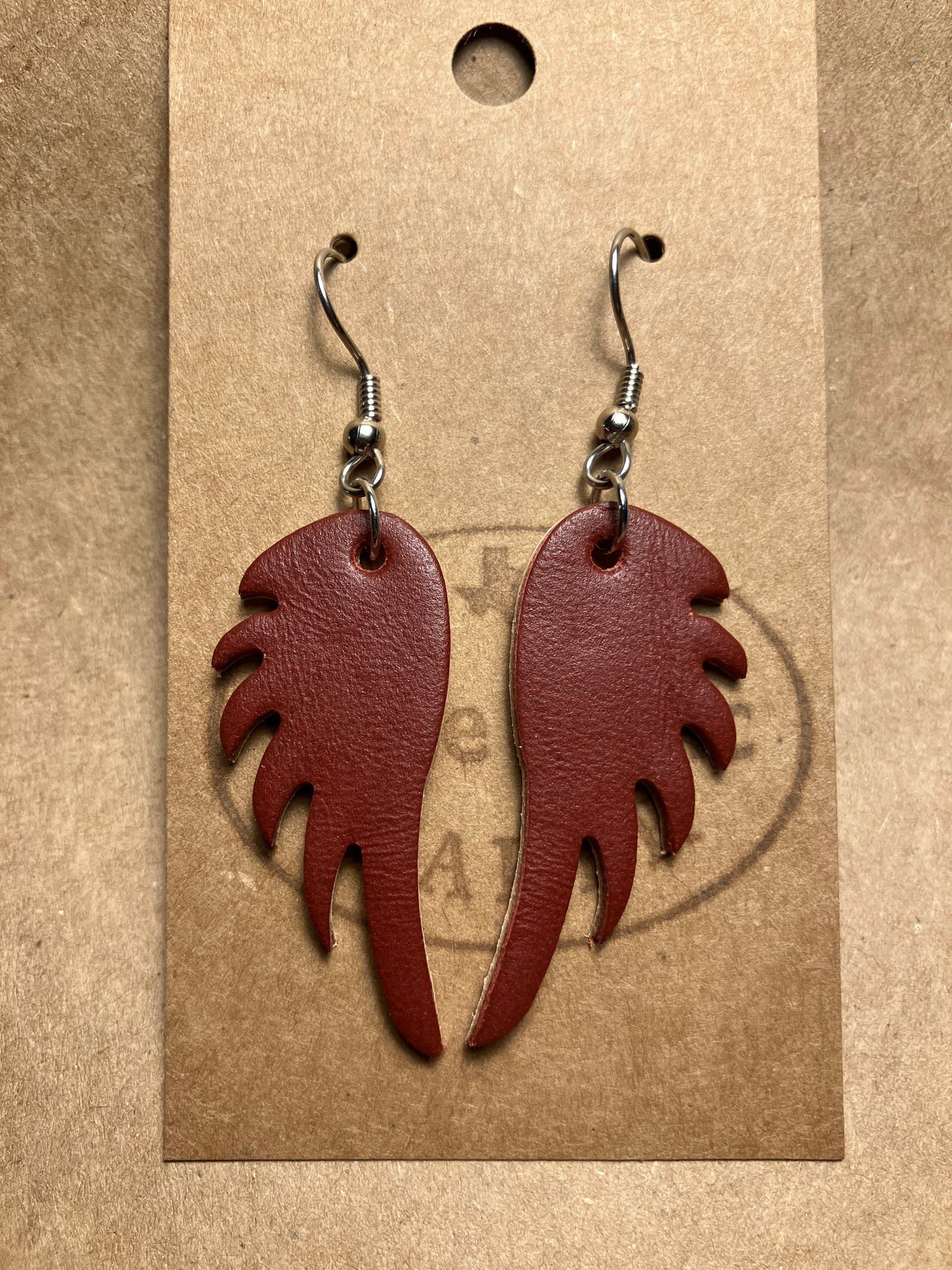 Leather Earrings wings