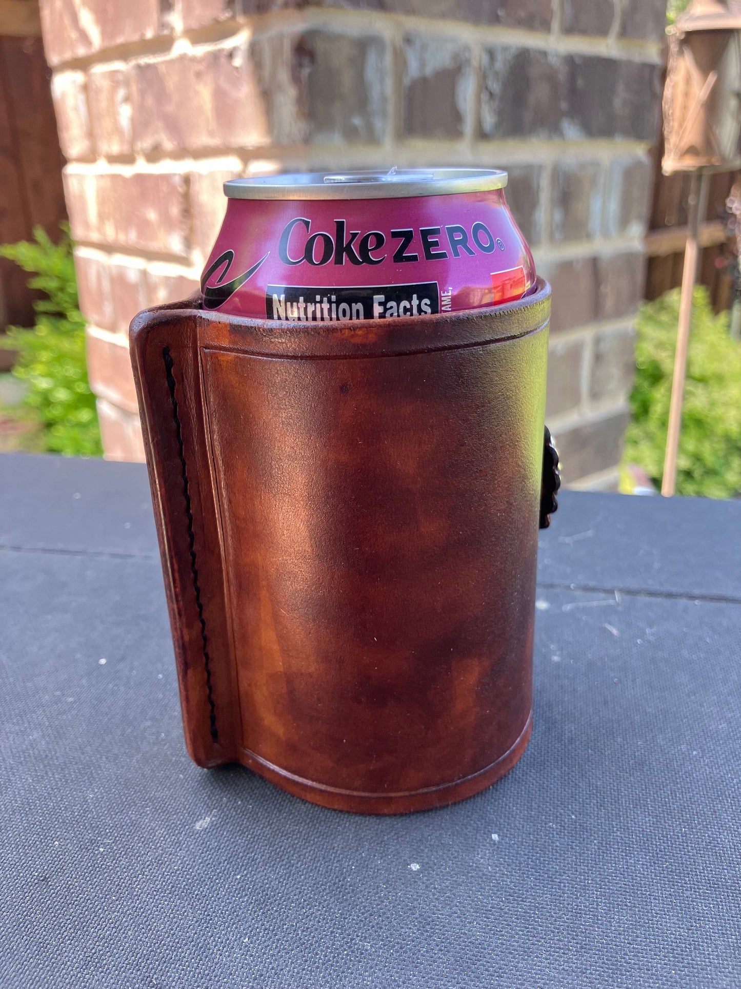 Can Sleeve with Concho Horse Head