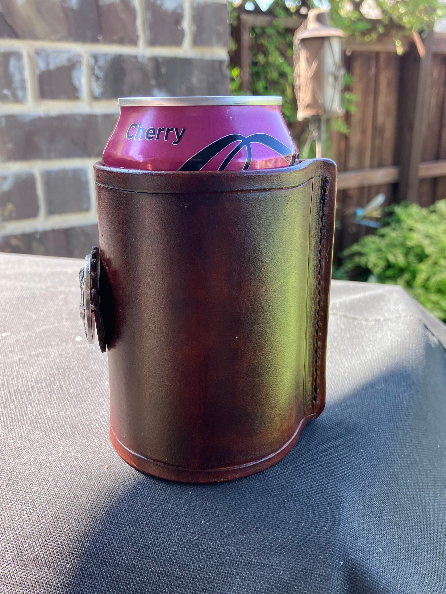 Can Sleeve with Concho Texas Star