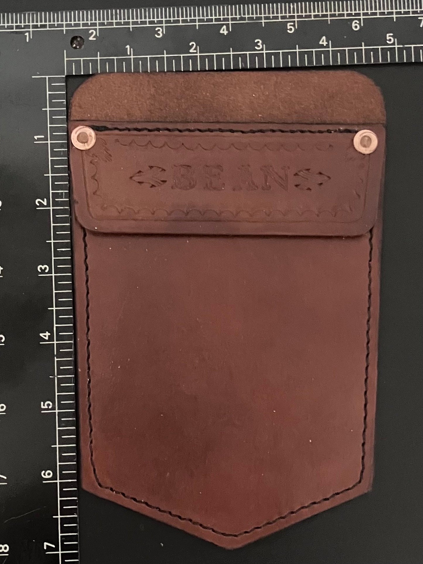 Pocket Protector For Tools Jeans - Brown Personalized