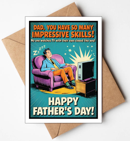 Funny Fathers Day Cards Many Impressive Skills