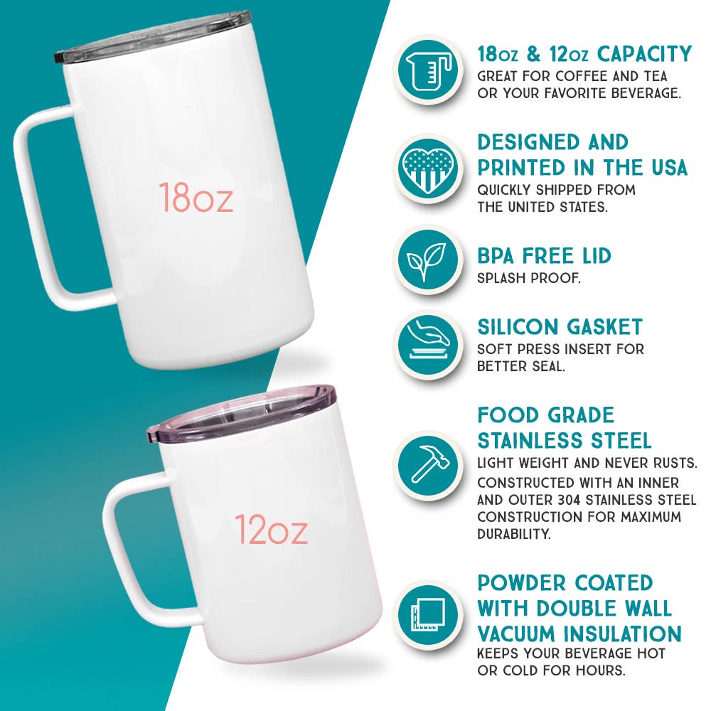 Plant Lover Insulated Mug, Houseplant Gardening Gifts: 18oz