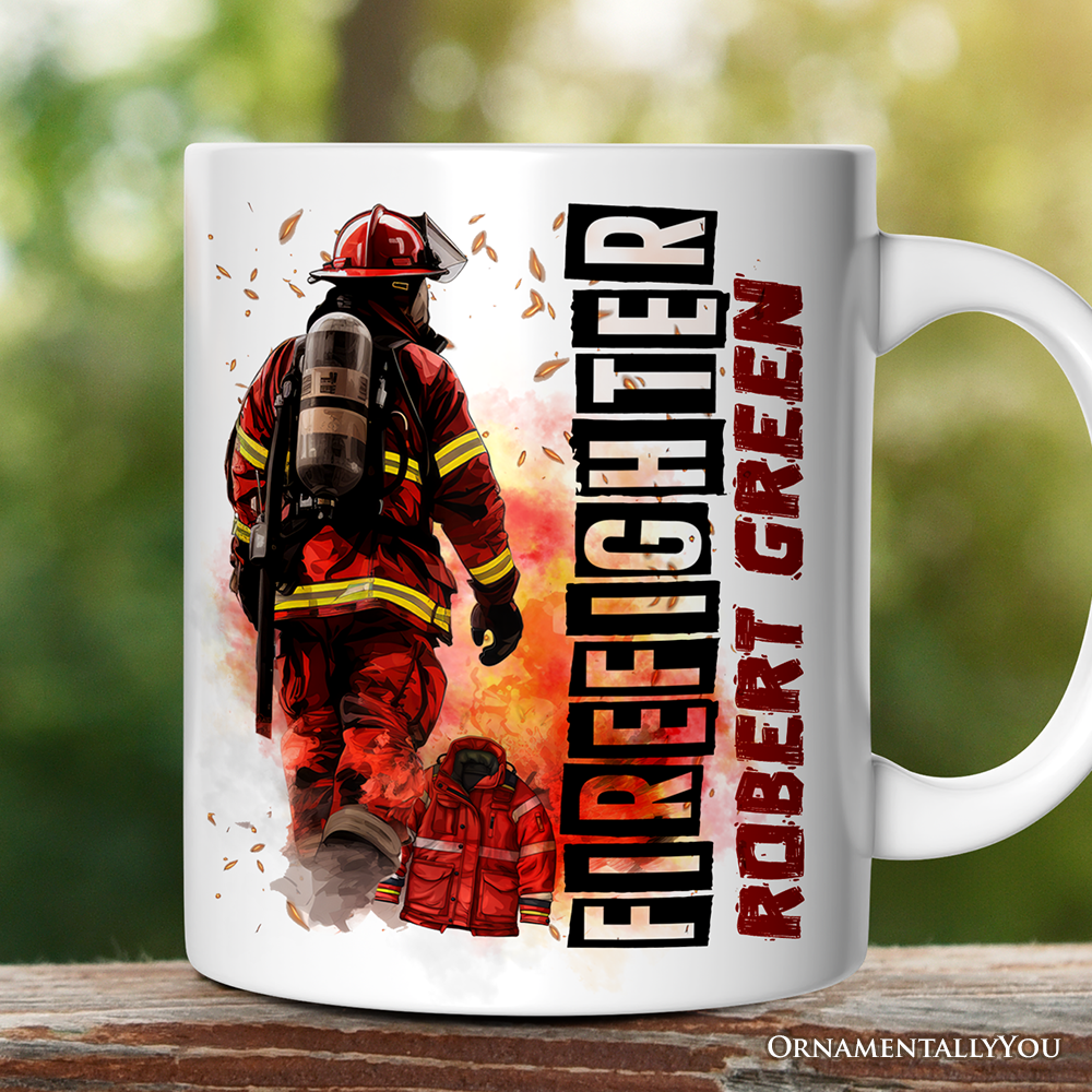 Firefighter Mug, Appreciation Fire Department Gift