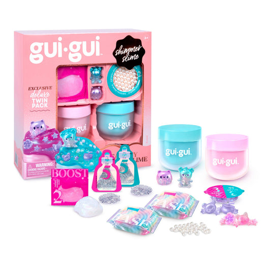 gui-gui beauty product set with packaging on a white background