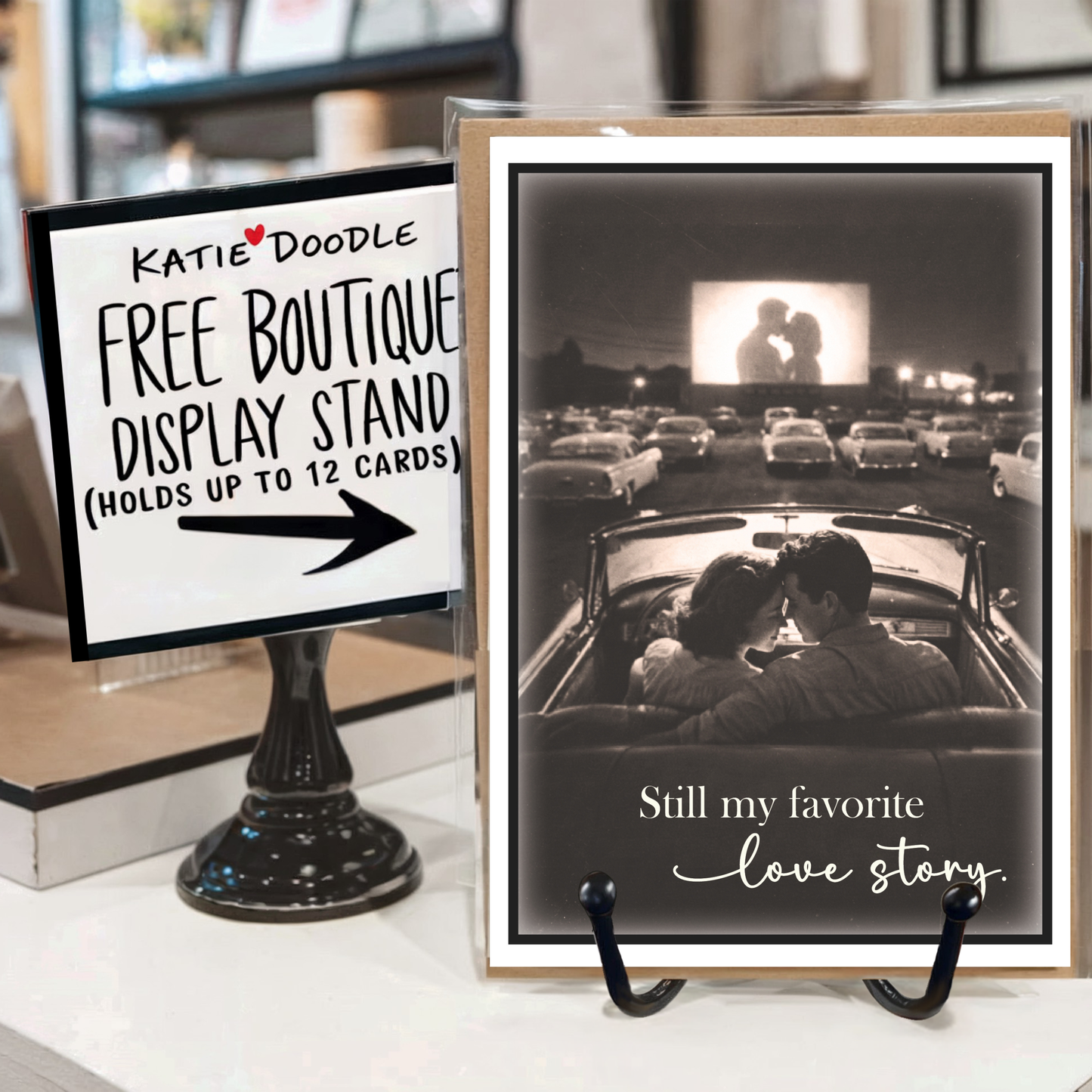 Greeting Cards With Display, Romantic Love Story Design, USA: No