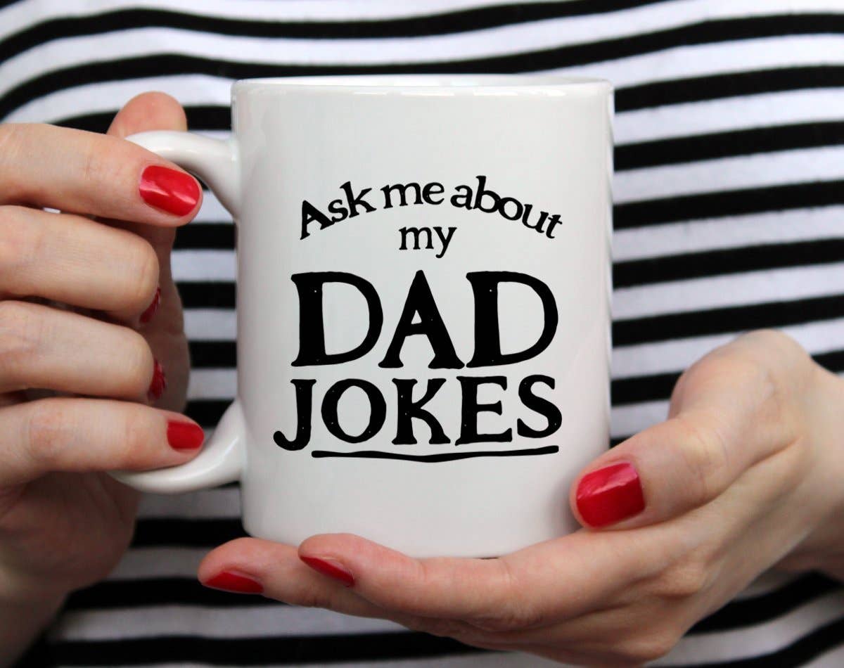 Ask Me About My Dad Jokes Mug, Fathers Day Gifts: 15oz