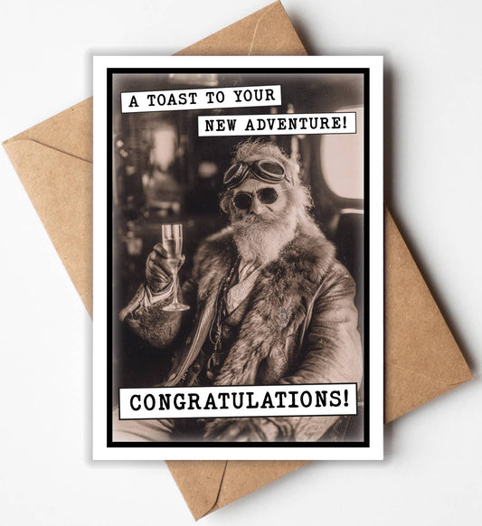 Congratulations Card | Funny Congrats Card | Good Luck Card: No