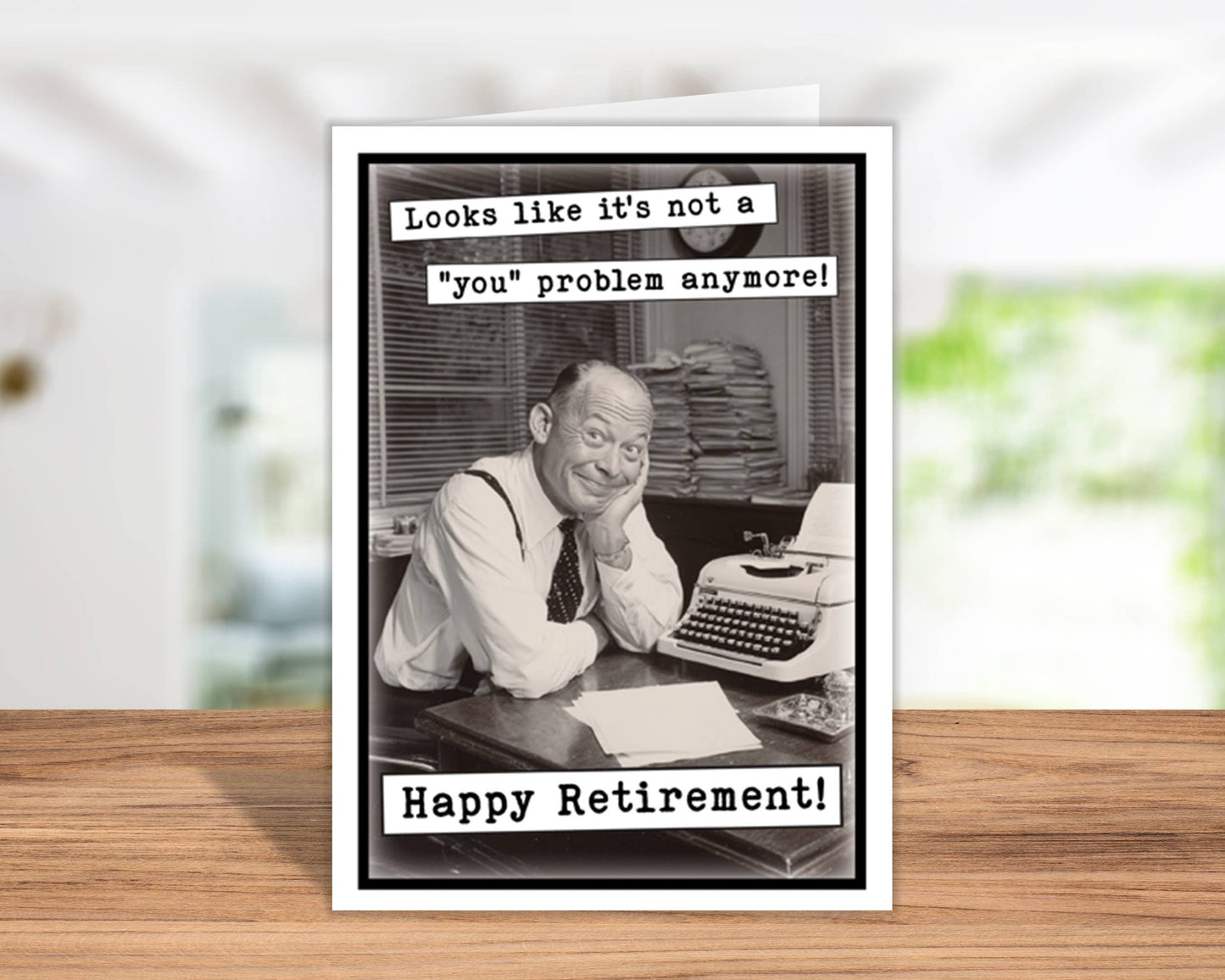 Funny Retirement Card, Retirement Gifts | Handmade in USA: No