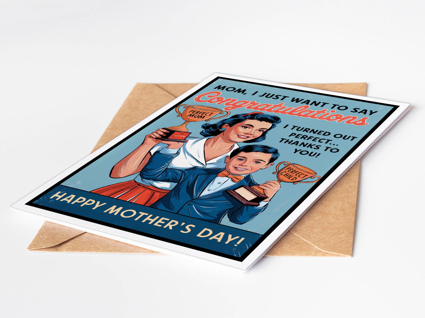 Funny Mothers Day Cards w/Display Stand | Mothers Day Gifts : Yes