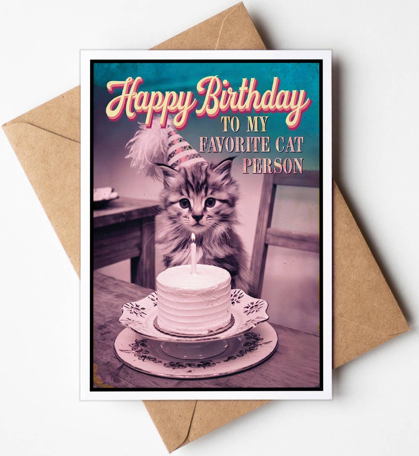 Happy Birthday Greeting Cards for Pet Lovers (Cat Person): No