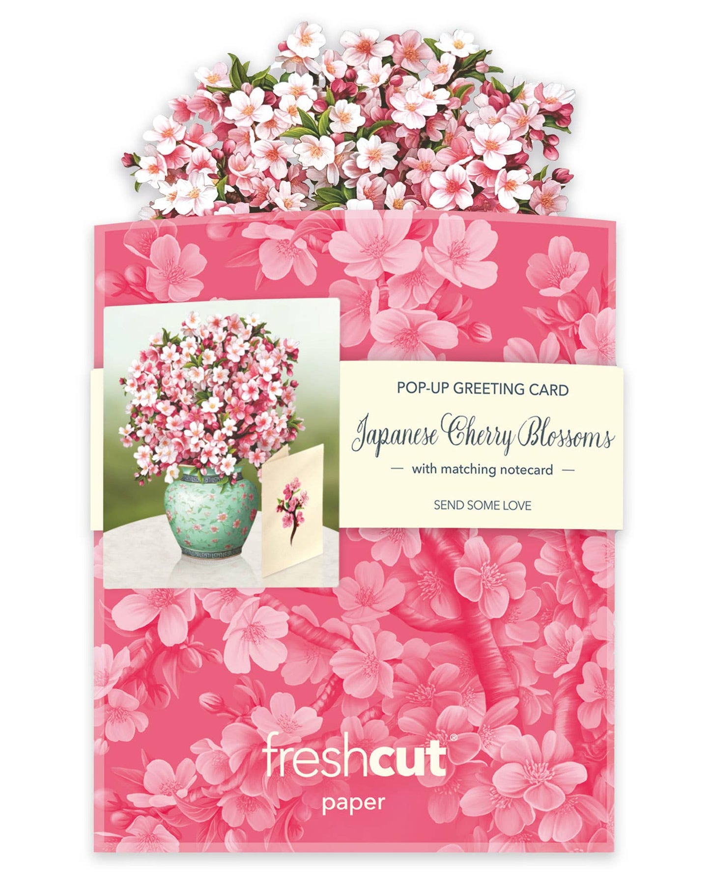 Mini Japanese Cherry Blossom (10 Mini Pop-up Greeting Cards)