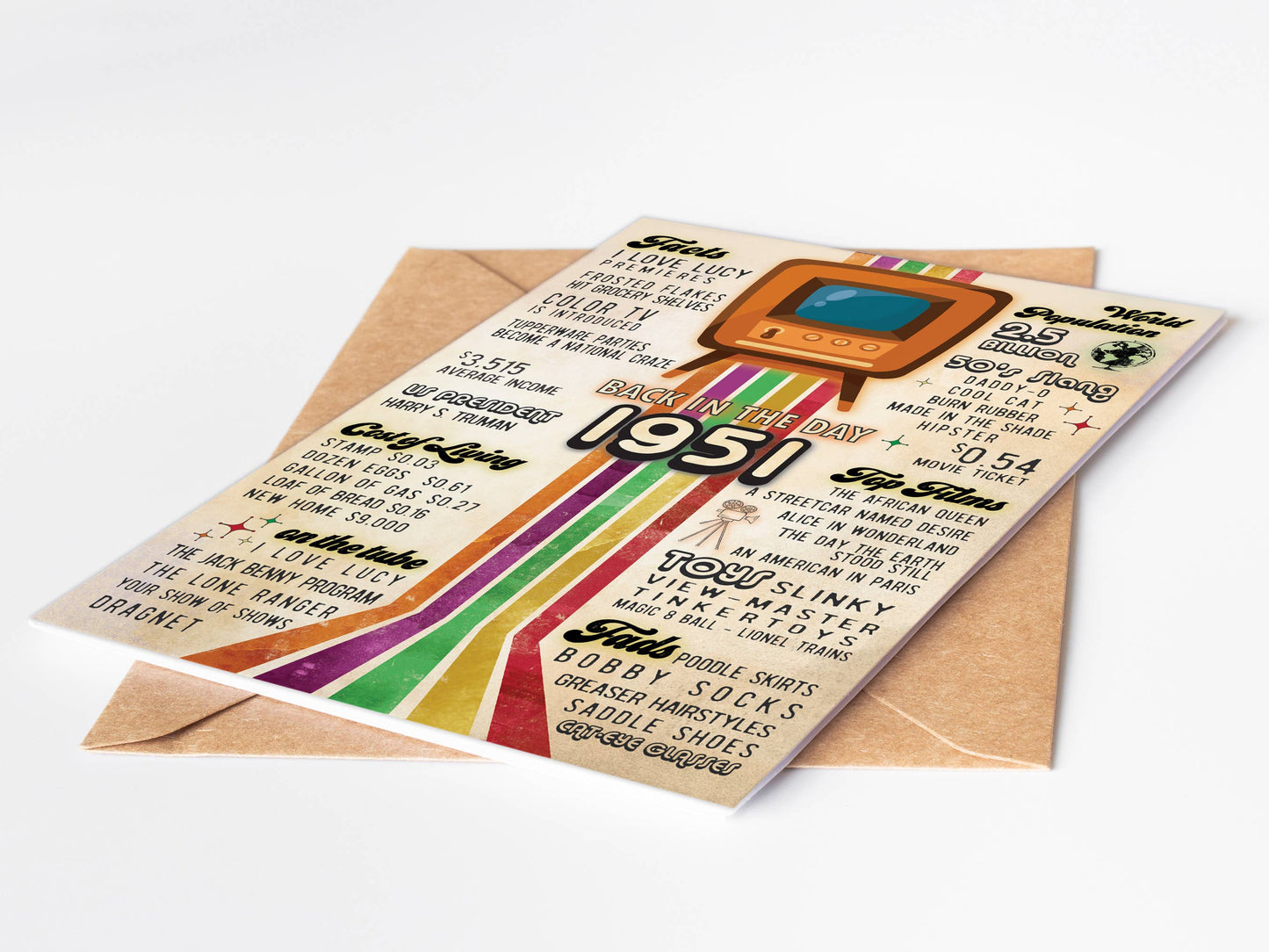 Birthday Cards, Age Birthday Cards | Vintage Nostalgia 75th: No