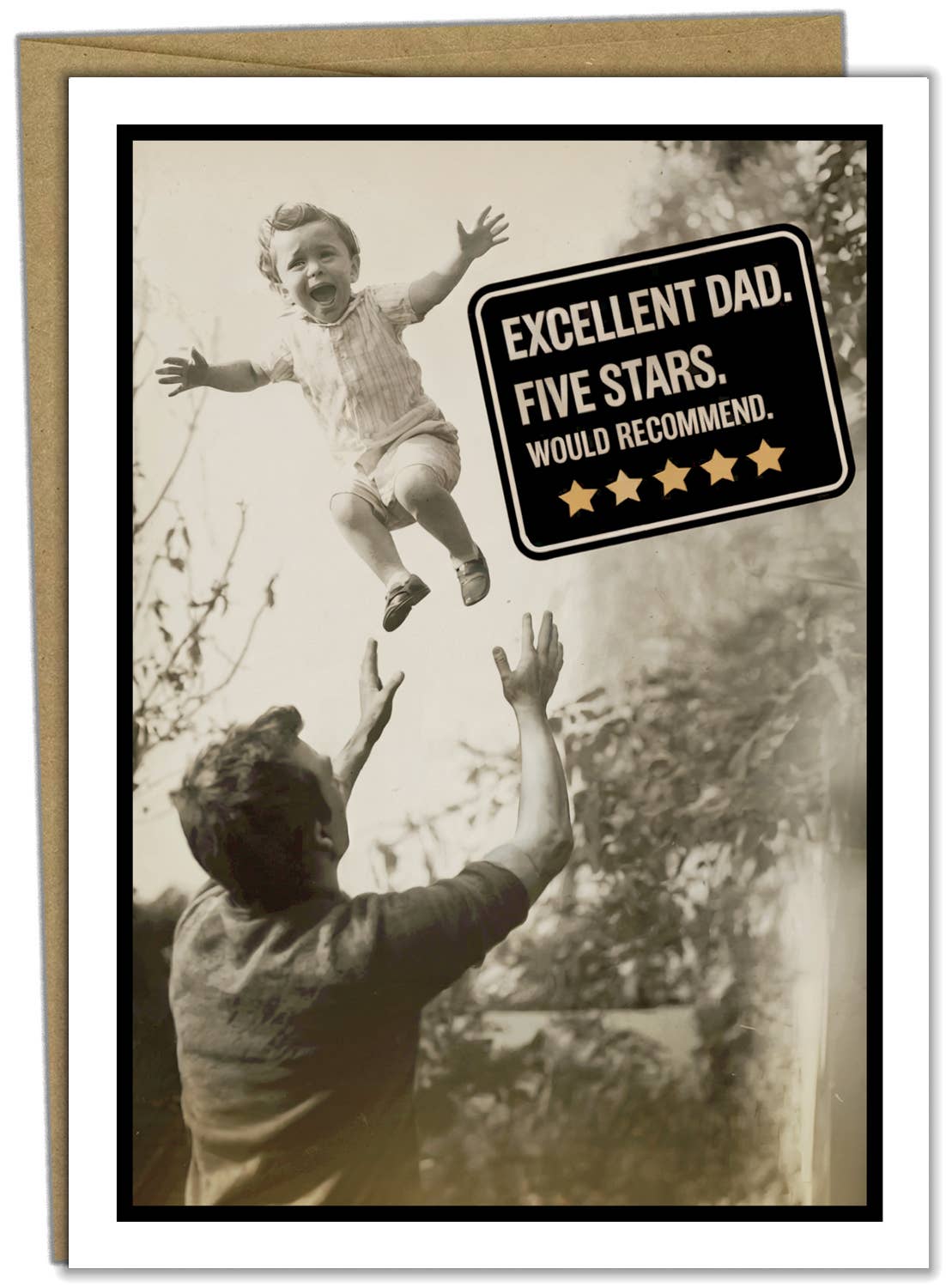 Funny Fathers Day Cards Five Star Dad