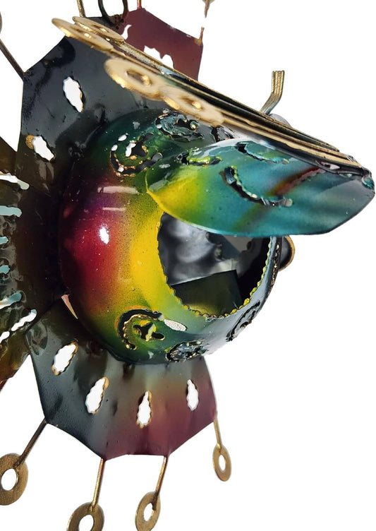Metal Hanging Fish Candle Holder