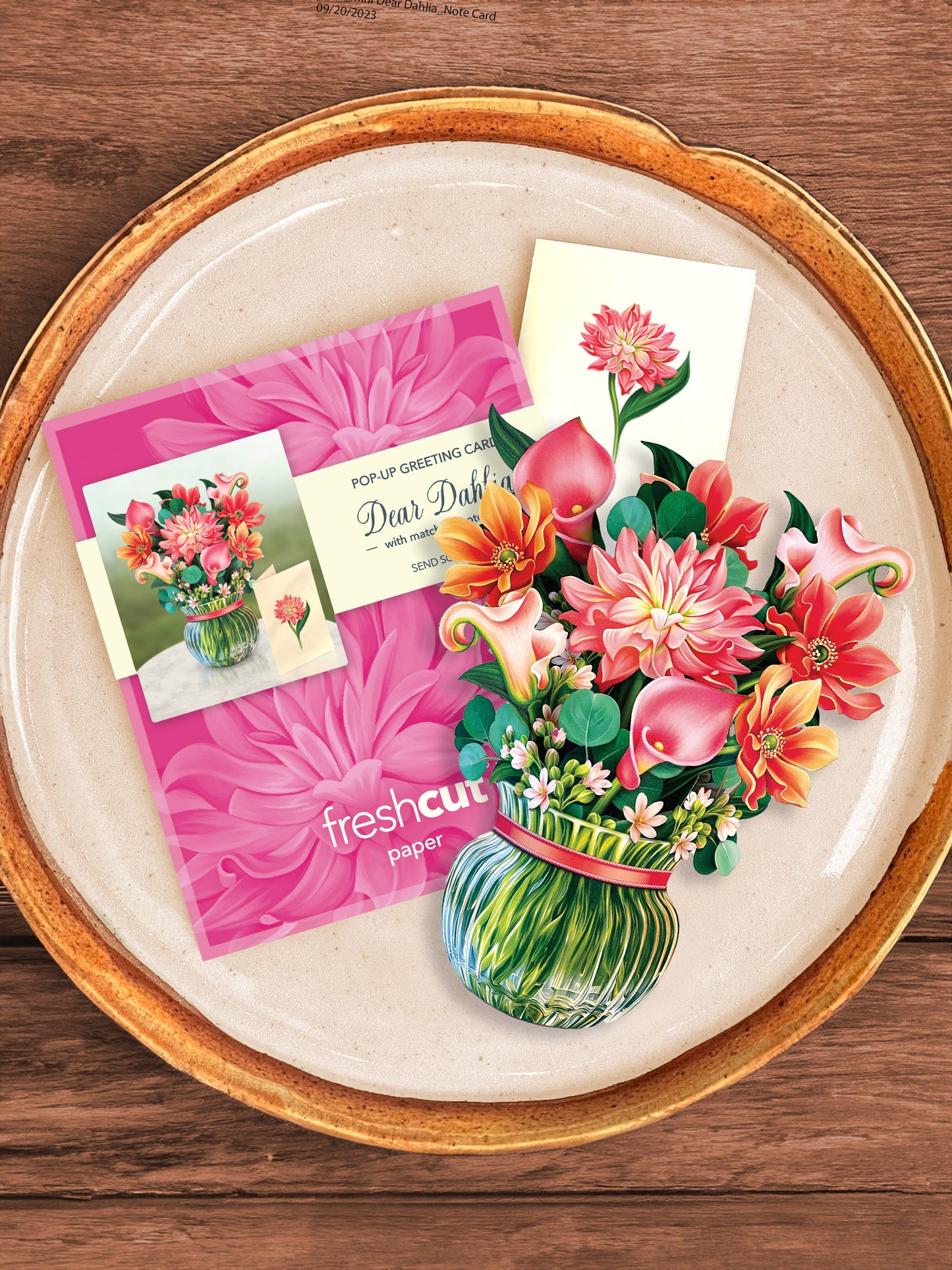 Mini Dear Dahlia (10 Pop-up Greeting Cards)
