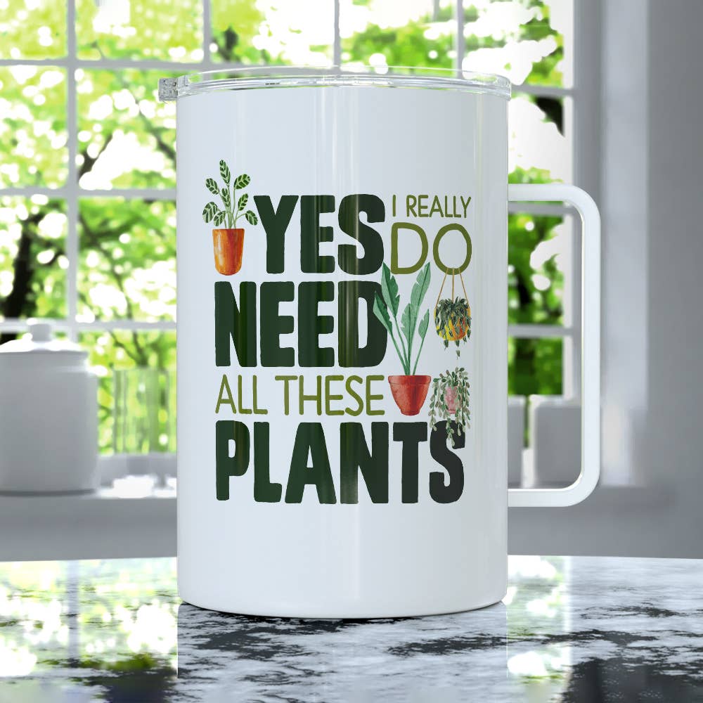 Plant Lover Insulated Mug, Houseplant Gardening Gifts: 12oz