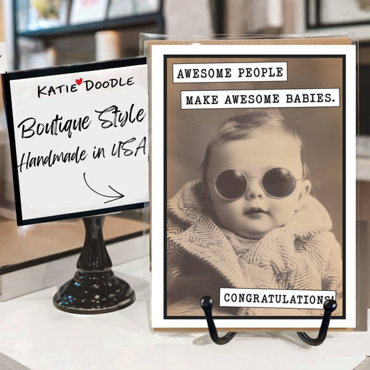 Baby Shower Cards | Funny Greeting Cards with Display (Bulk): Yes