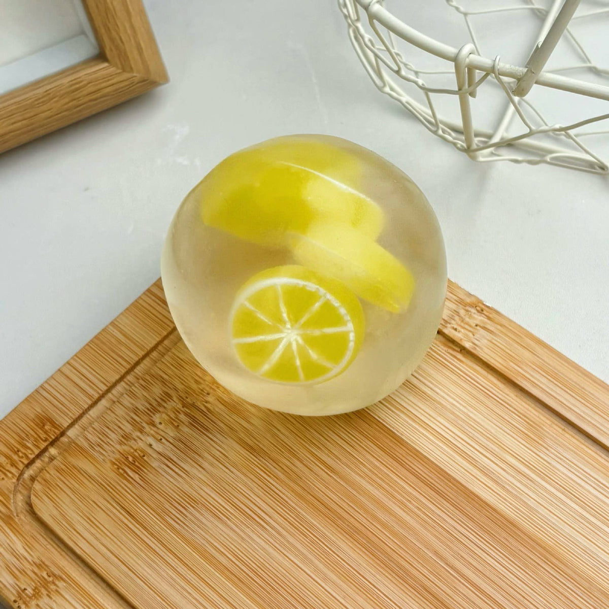 Fruit Coconut Oil Squishy Ball Stress Relief Fidget Toy: Type22 / OS
