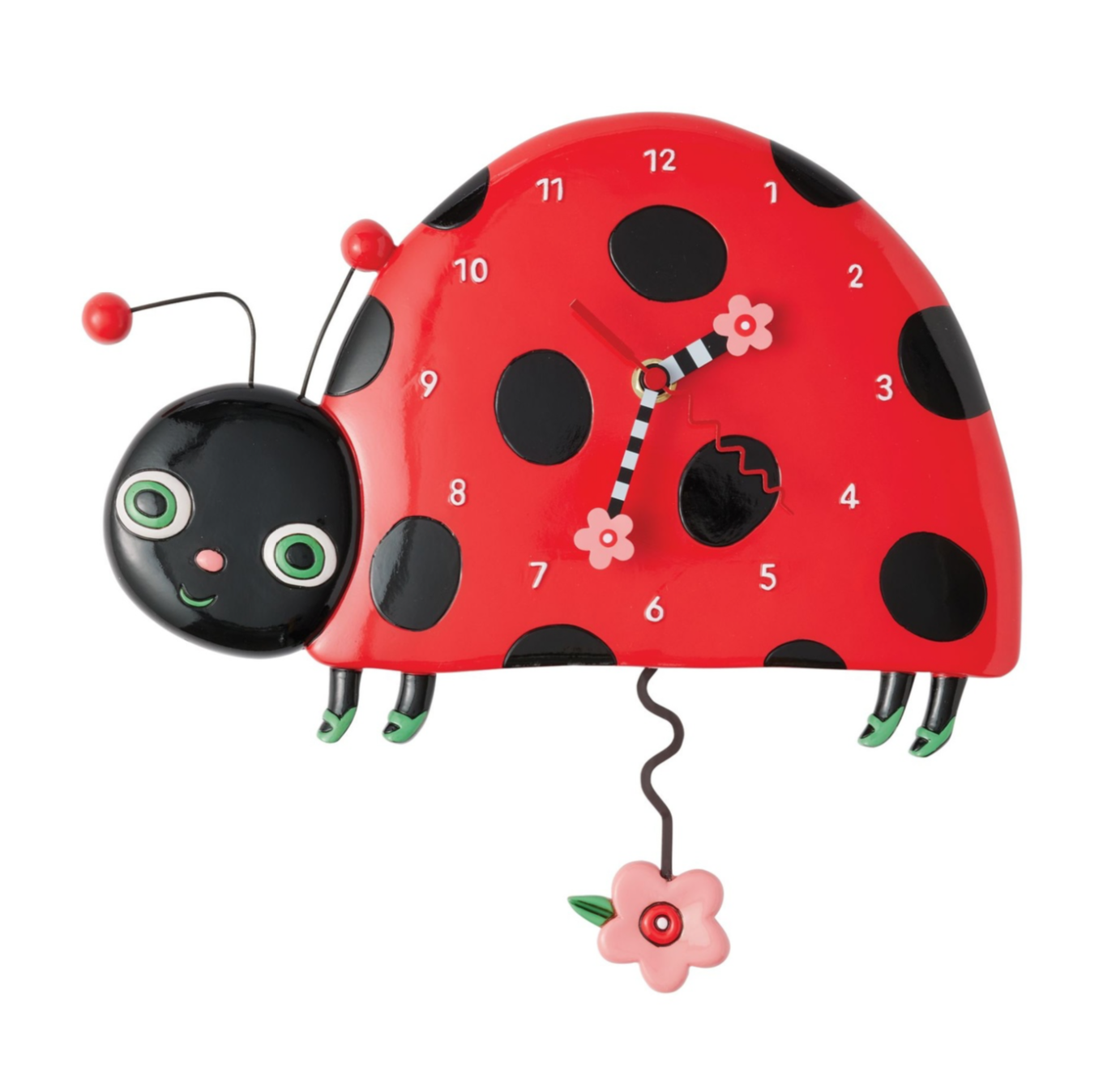 Ladybug Wall Clock by Allen Designs