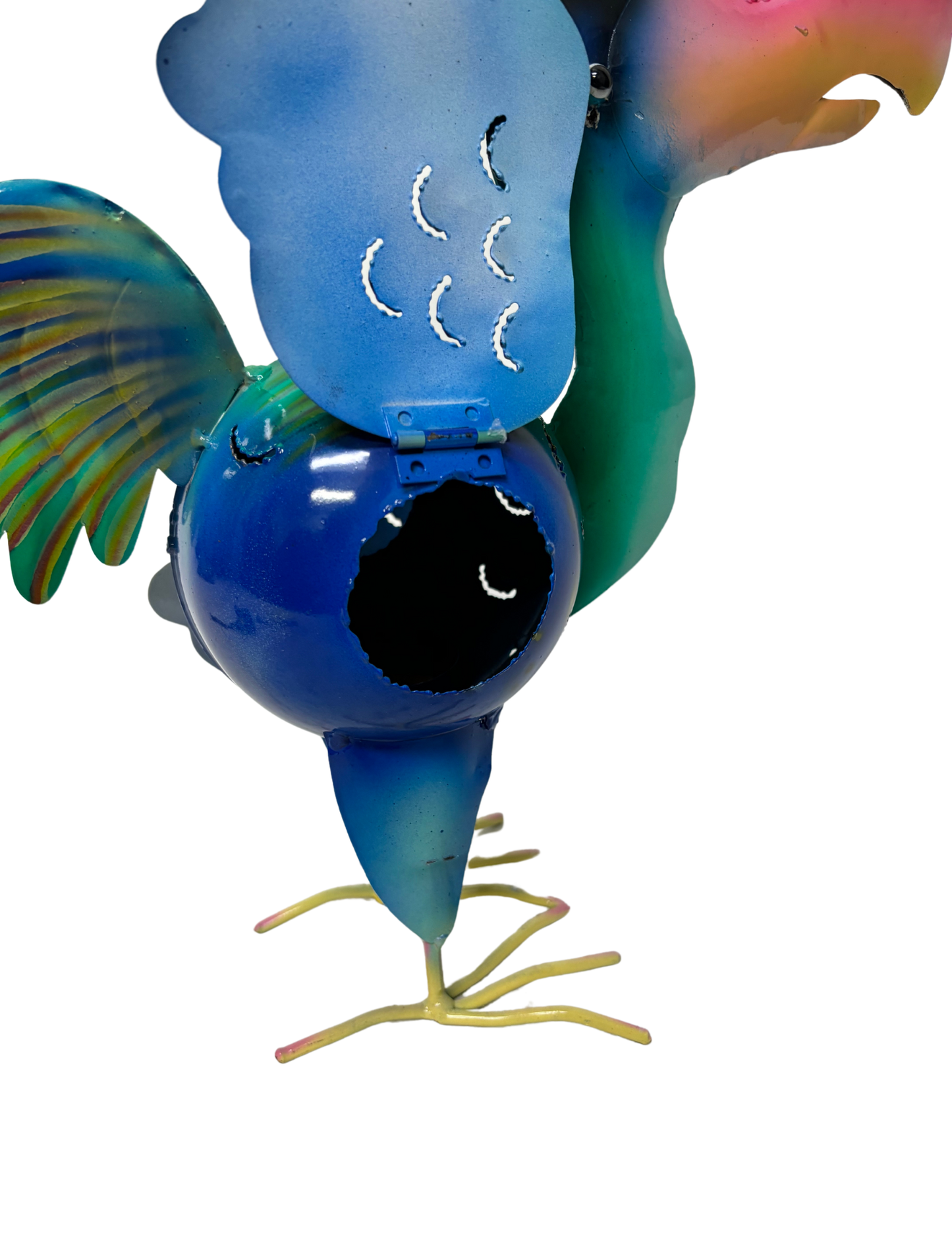11" Metal GOONIE Bird Candle Holder Tropical Island