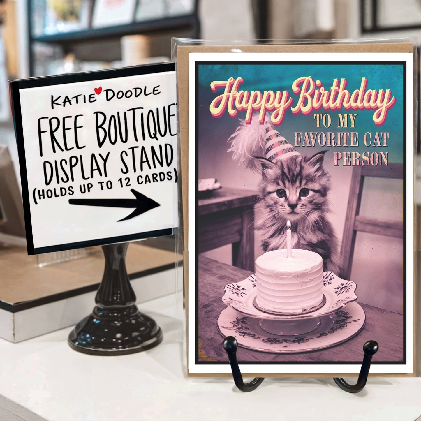 Happy Birthday Greeting Cards for Pet Lovers (Cat Person): No