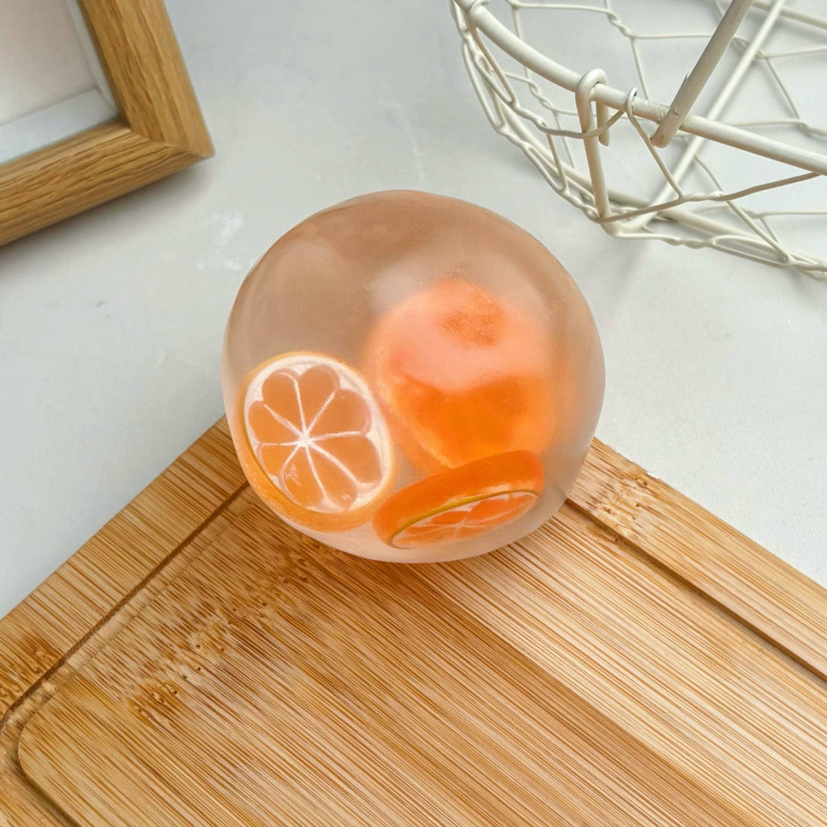 Fruit Coconut Oil Squishy Ball Stress Relief Fidget Toy: Type22 / OS