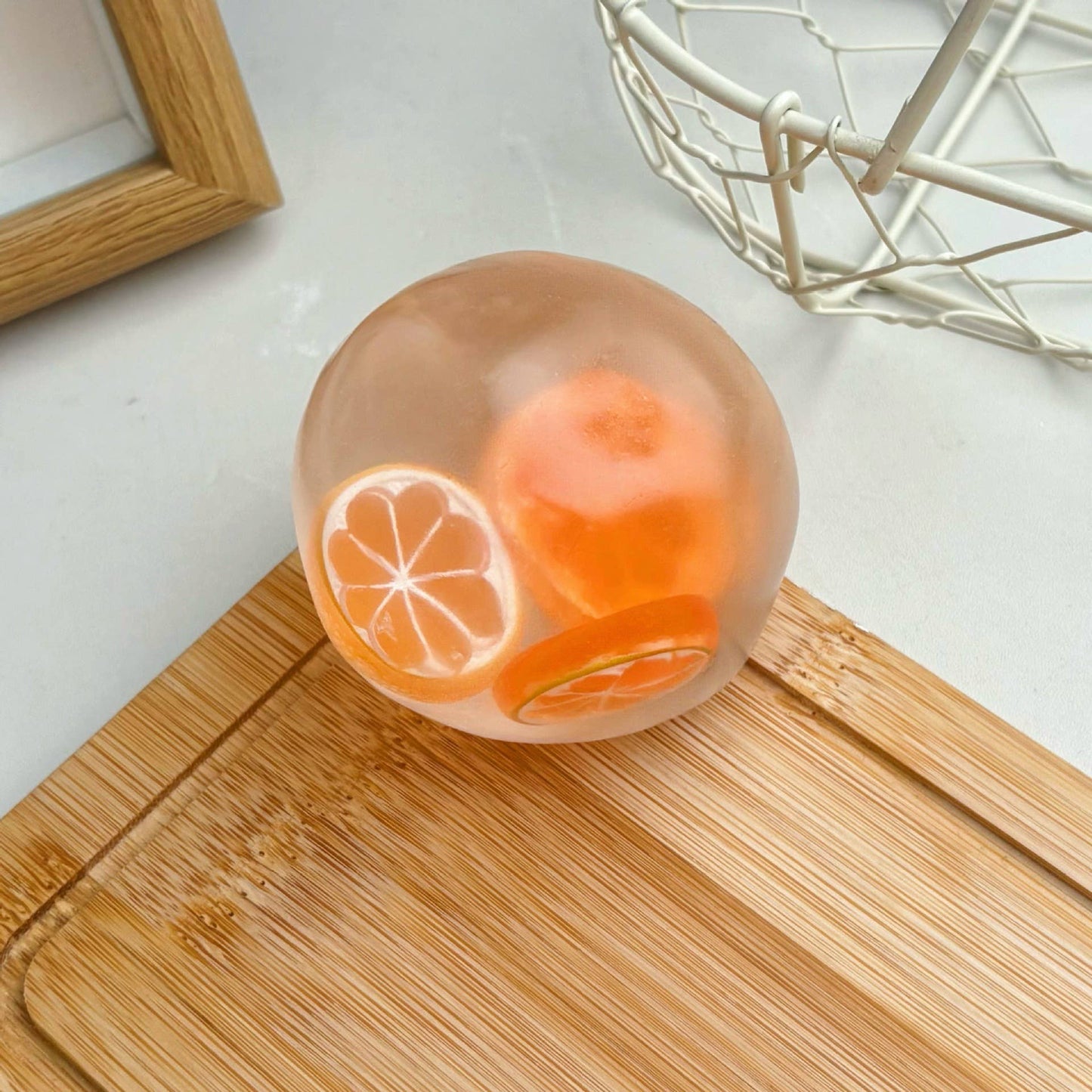 Fruit Coconut Oil Squishy Ball Stress Relief Fidget Toy: Type27 / OS