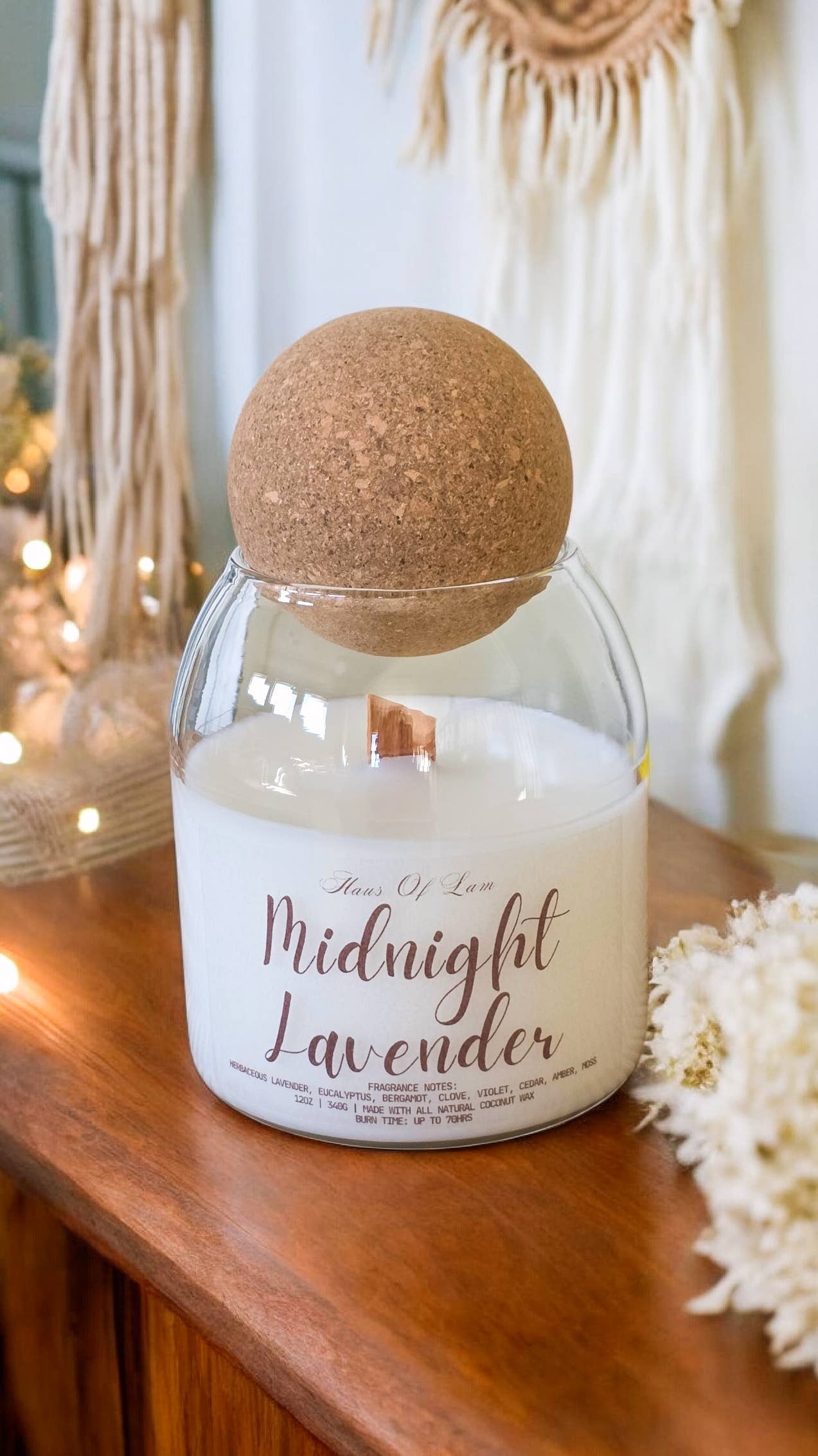 Midnight Lavender Scented Candle
