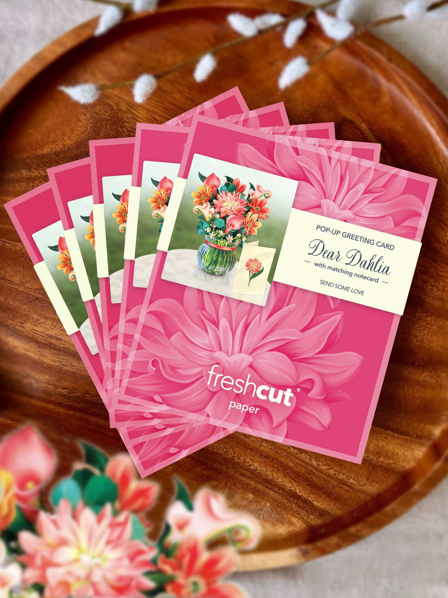 Mini Dear Dahlia (10 Pop-up Greeting Cards)