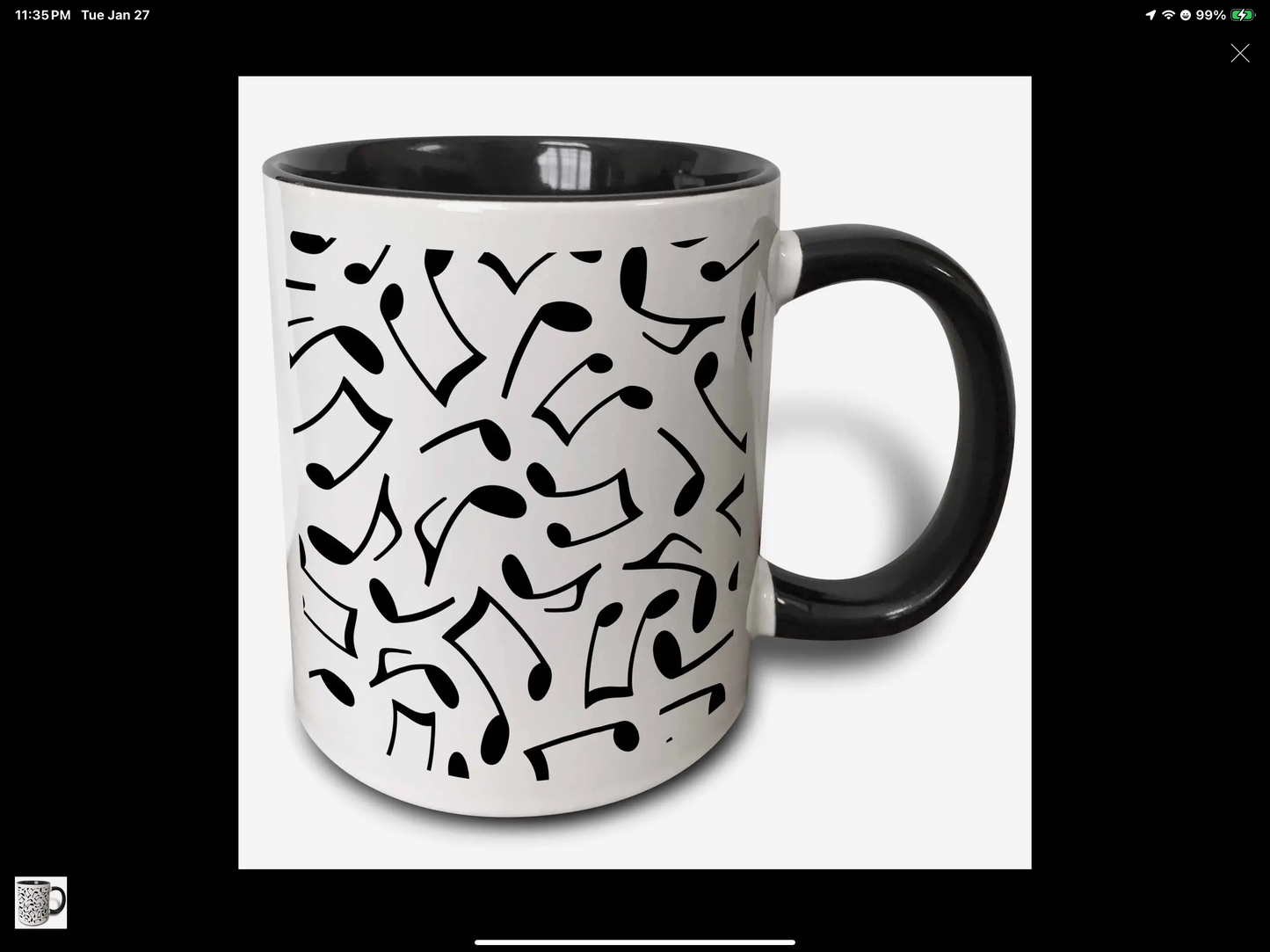 Musical Notes Mug