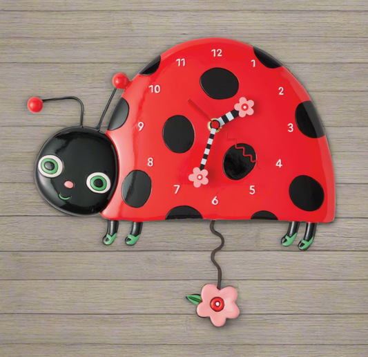 Ladybug Wall Clock by Allen Designs