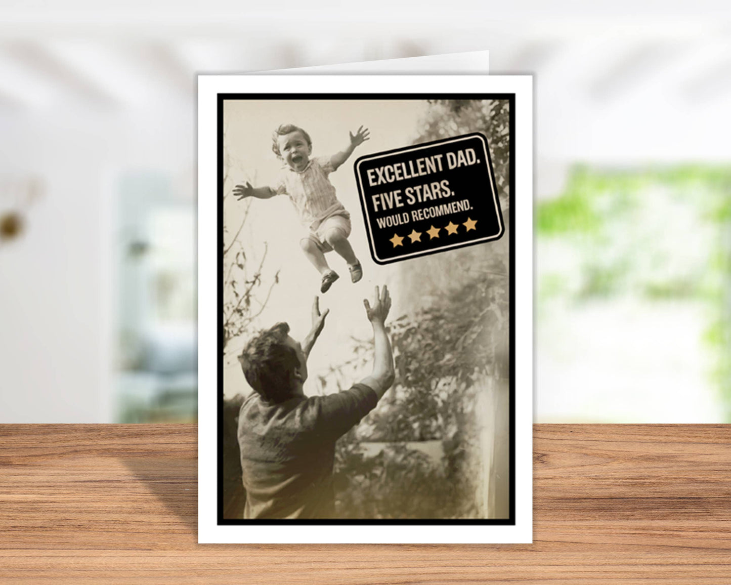 Funny Fathers Day Cards Five Star Dad