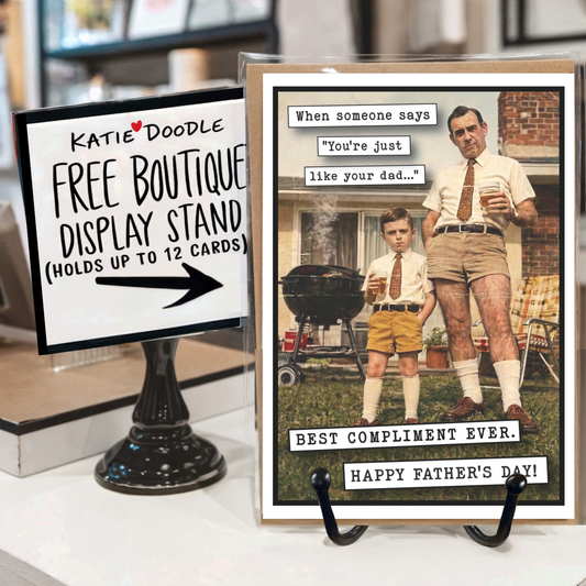 Fathers Day Card From Son, Men Gifts, Greeting Cards Display: Yes