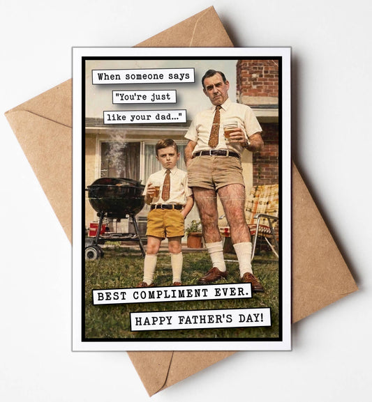 Fathers Day Card From Son, Men Gifts, Greeting Cards Display: Yes