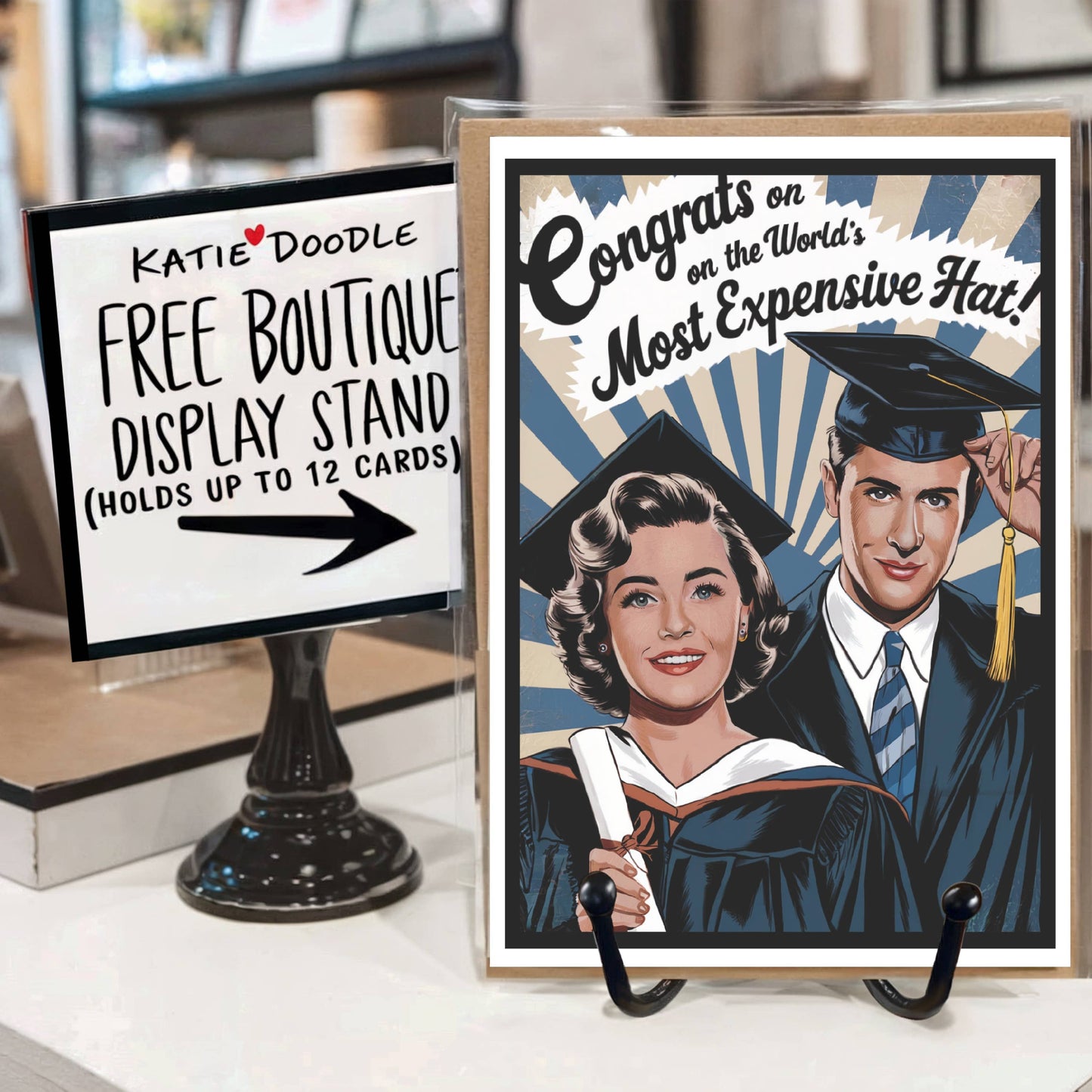 Funny Graduation Cards w/Display | Graduation Gifts 2025: No