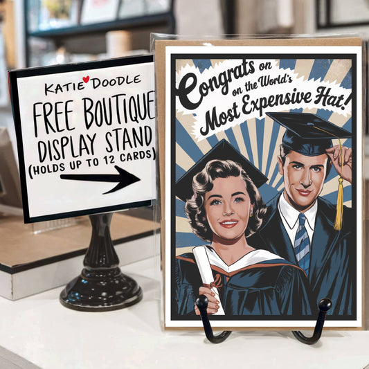 Funny Graduation Cards w/Display | Graduation Gifts 2025: No