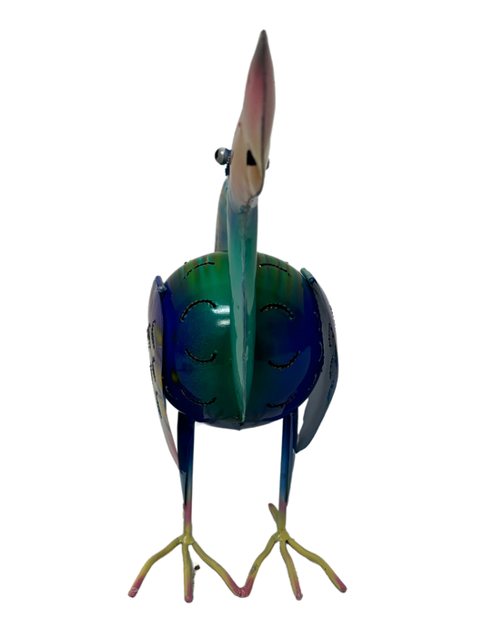 11" Metal GOONIE Bird Candle Holder Tropical Island