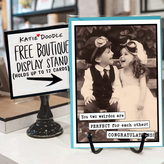 Wedding Cards / Engagement Cards | FREE Retail Display Stand: Yes