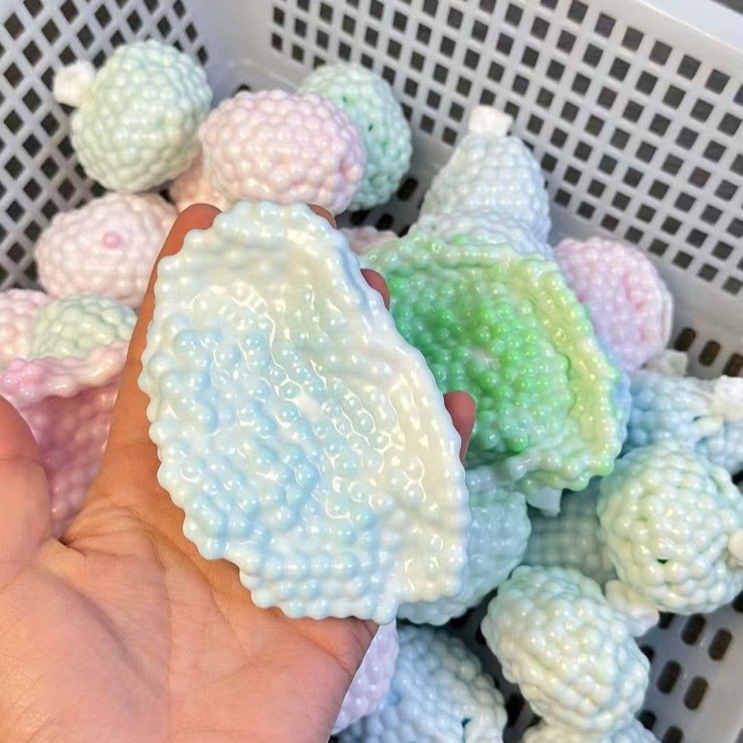Mochi Squishy Crunchy Sound Ball DIY Stress Relief Toy: Green / OS