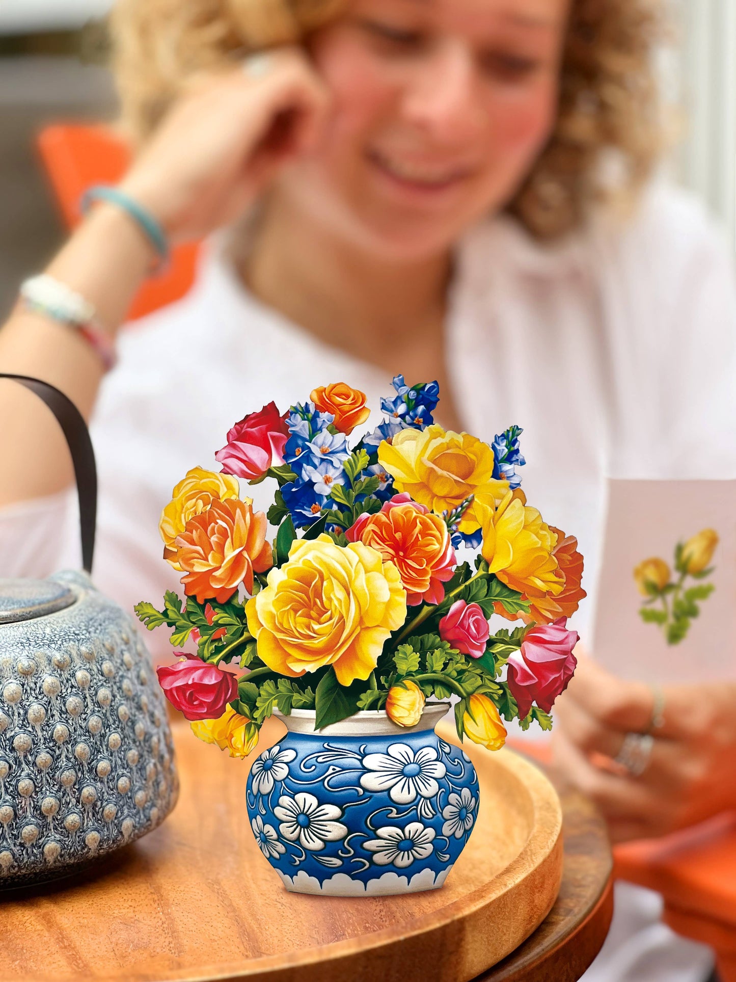 Mini Sorbet Roses (10 Pop-up Greeting Cards)