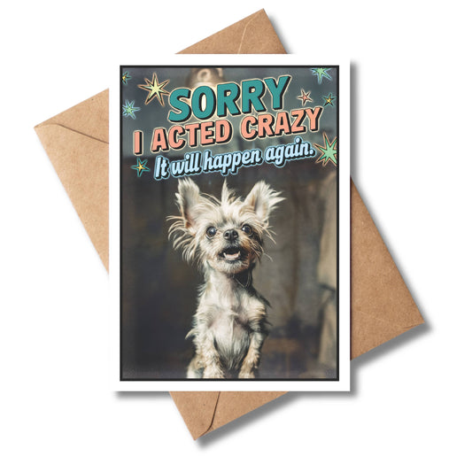 Funny Cards for Apologies, Pet Lover Him Her (Dog Im Sorry): No