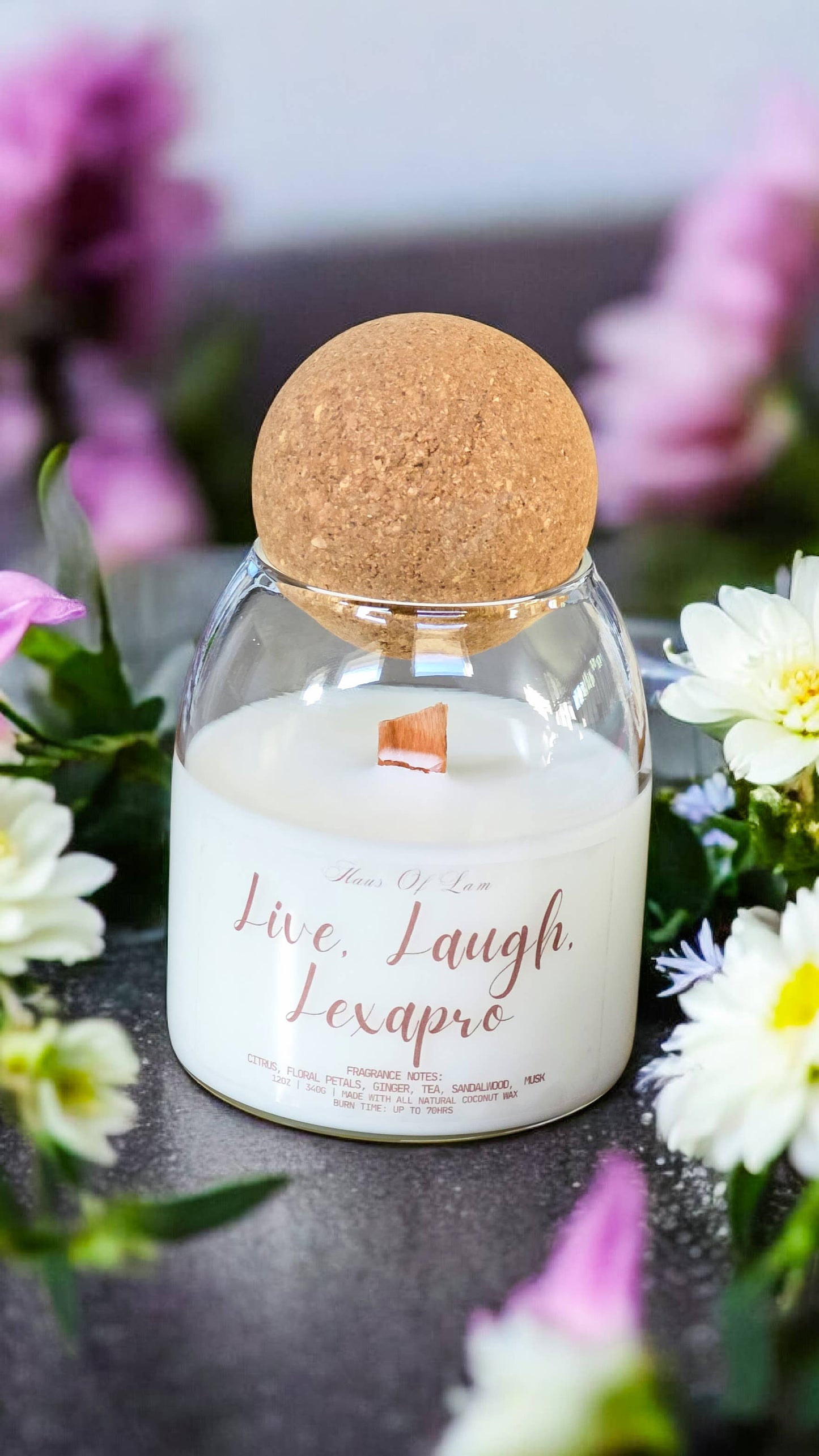 Live, Laugh, Lexapro Scented Candle