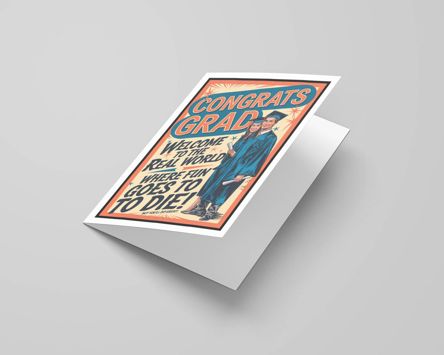 College Graduation Cards w/Display Stand | Class of 2025: No