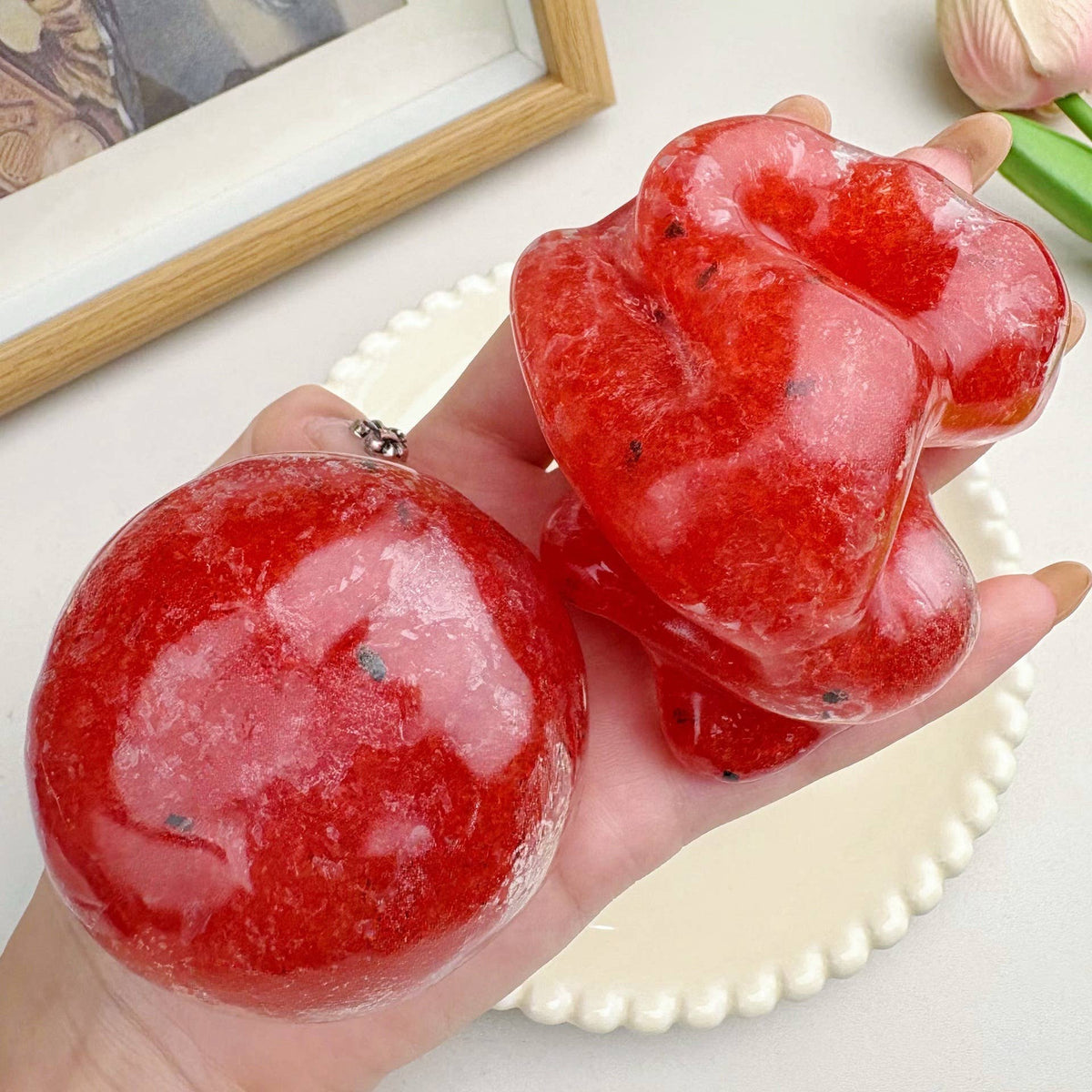 Fruit Coconut Oil Squishy Ball Stress Relief Fidget Toy: Type27 / OS